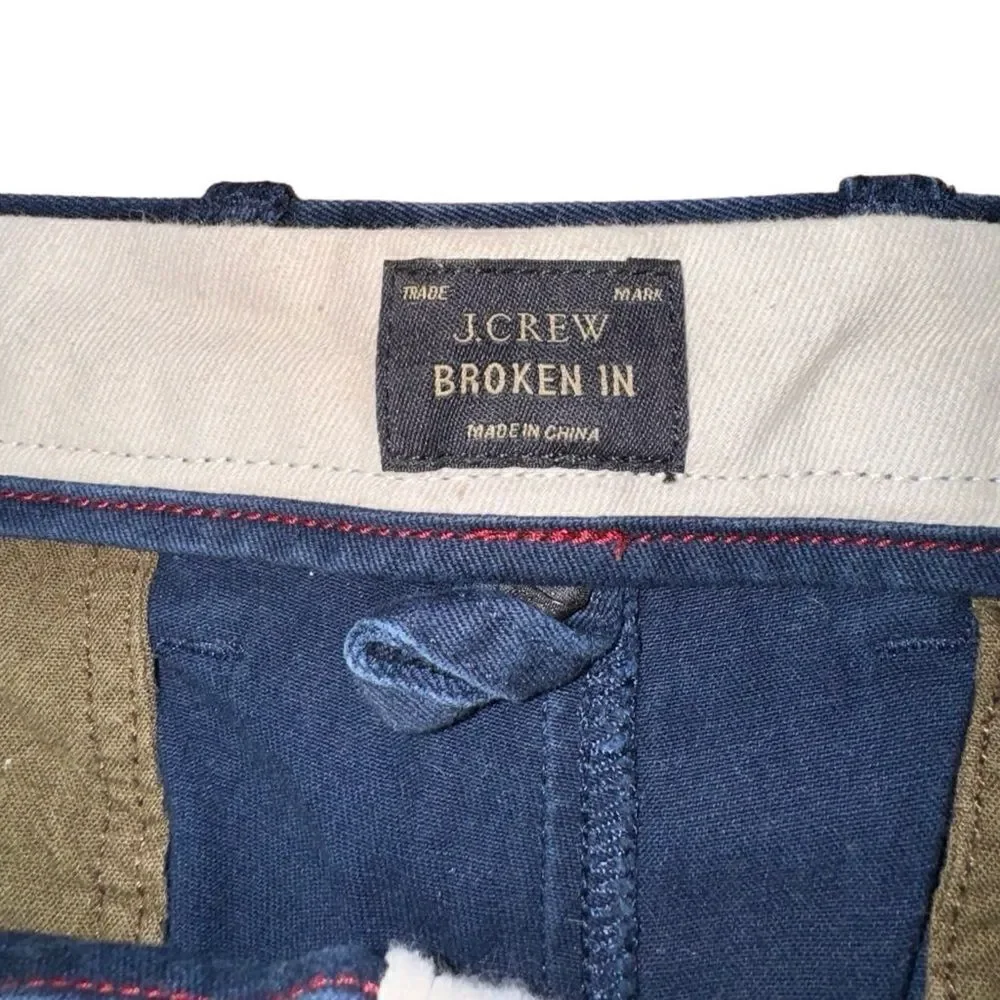 J. Crew Men's Navy Blue Broken In Chino Pants - Size 33x32